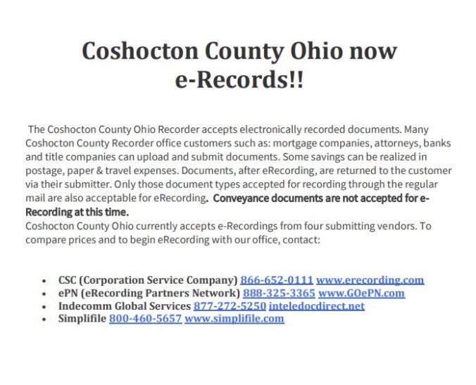 Coshocton County Recorder Ashley M. Grassbaugh Thomas